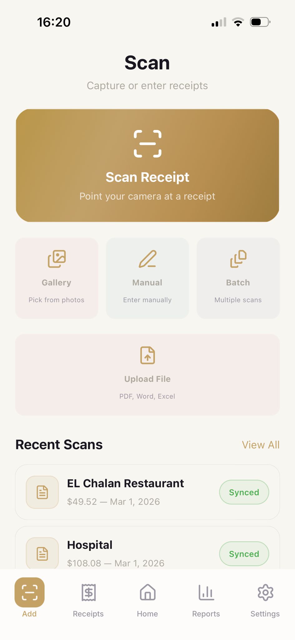 Expio screen 2